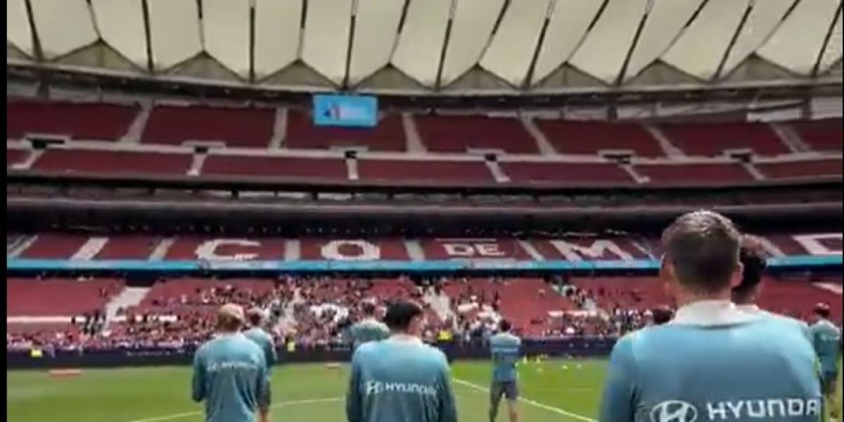 Atlético was activated in the Metropolitan with many children in the stands